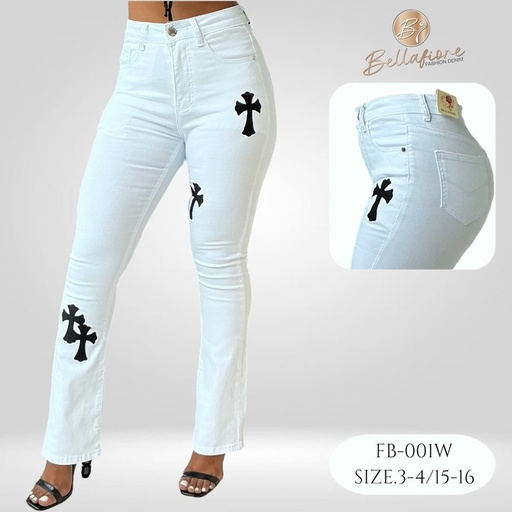 [FB-001W] Jeans para dama - precio por docena